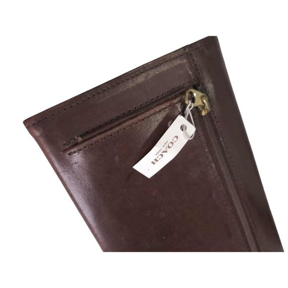 COACH TRIBECA Wallet in chocolate brown with checkbook holder - Picture 5 of 6